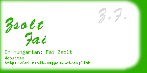 zsolt fai business card